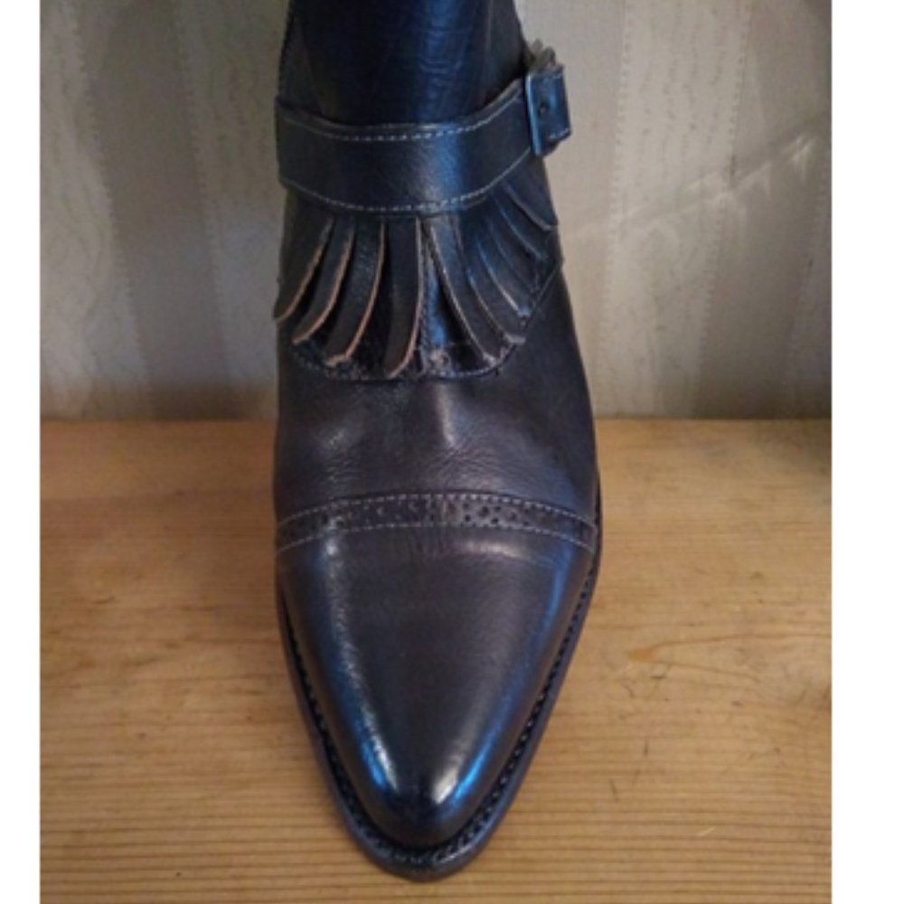 Bed Stu Dark Leather Ankle Booties - Picture 10 of 16